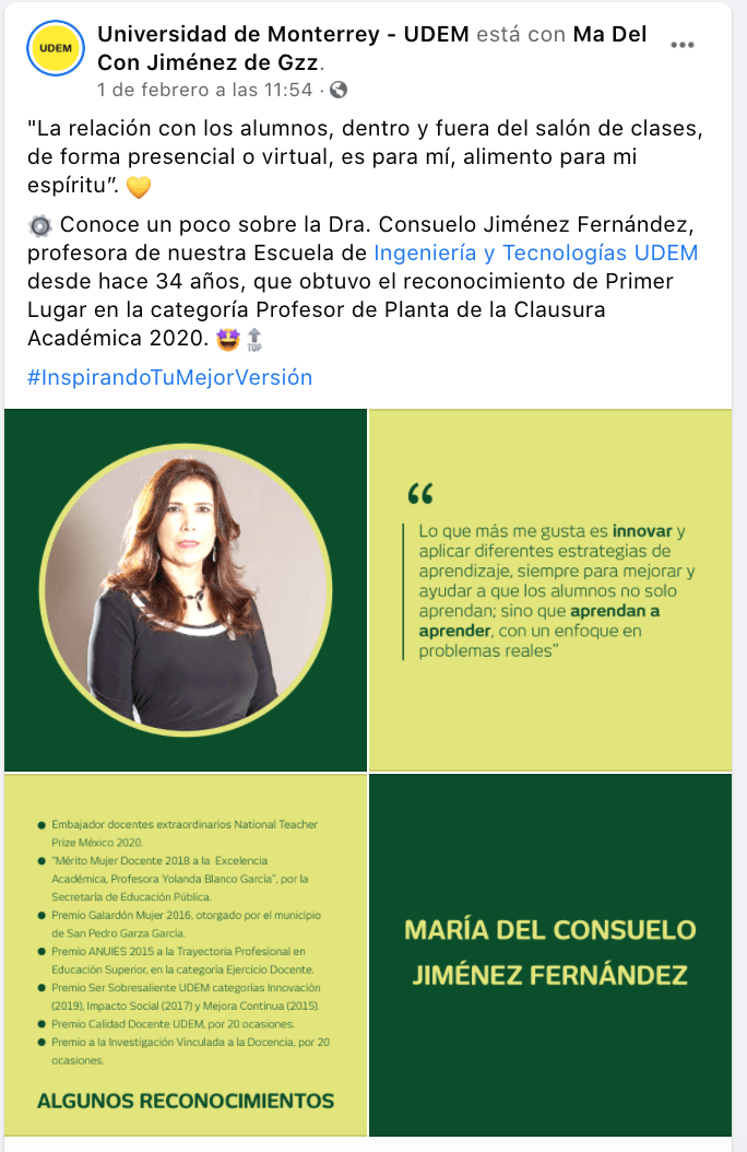 Representante de Nuevo León | María del Consuelo