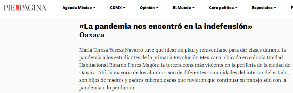 Representante de Oaxaca | Teresa