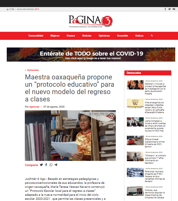 Representante Oaxaca | Teresa Yescas