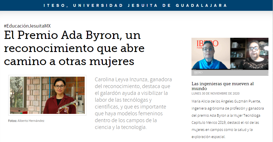 El Premio Ada Byron, un reconocimiento que abre camino a otras mujeres