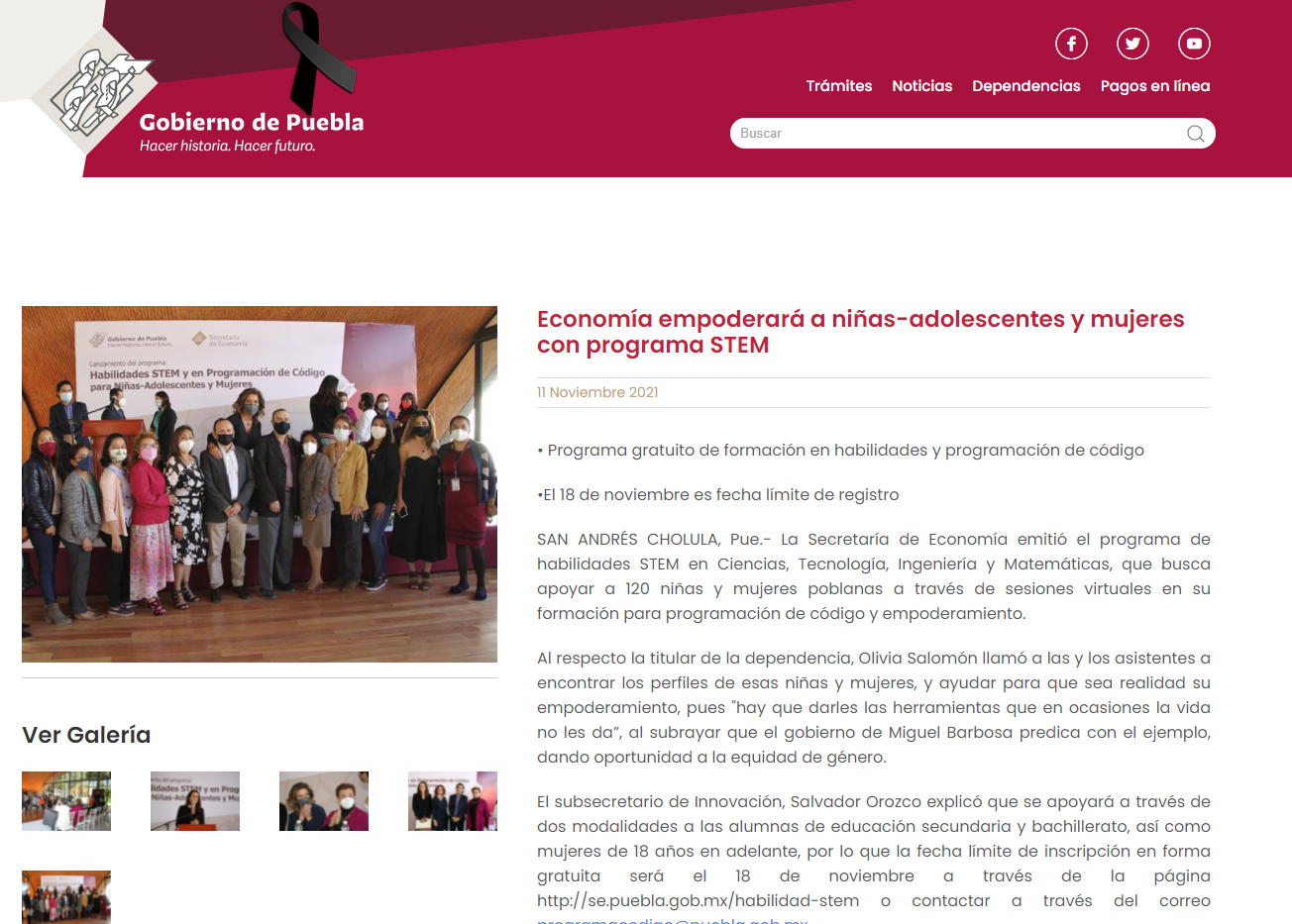 Economía empoderará a niñas-adolescentes y mujeres con programa STEM