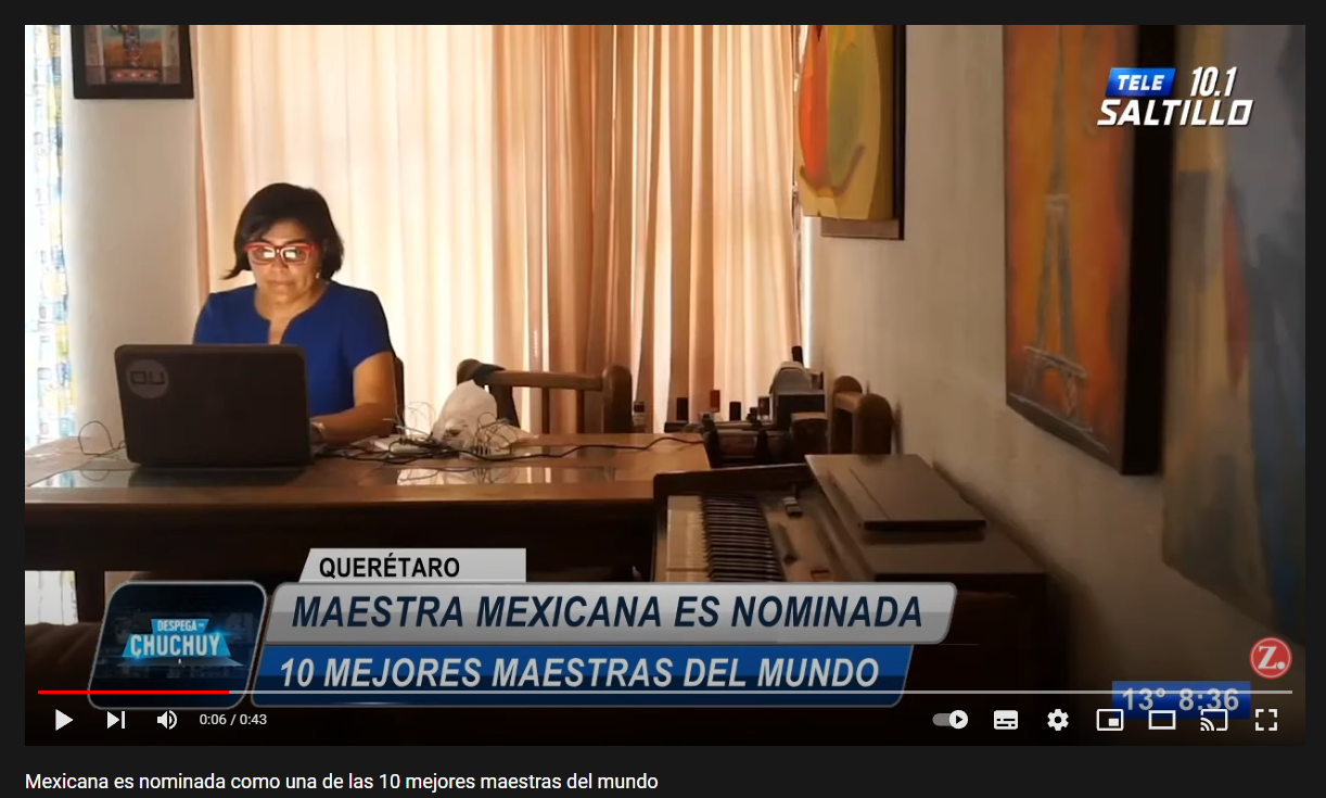 Mexicana es nominada como una de las 10 mejores maestras del mundo
