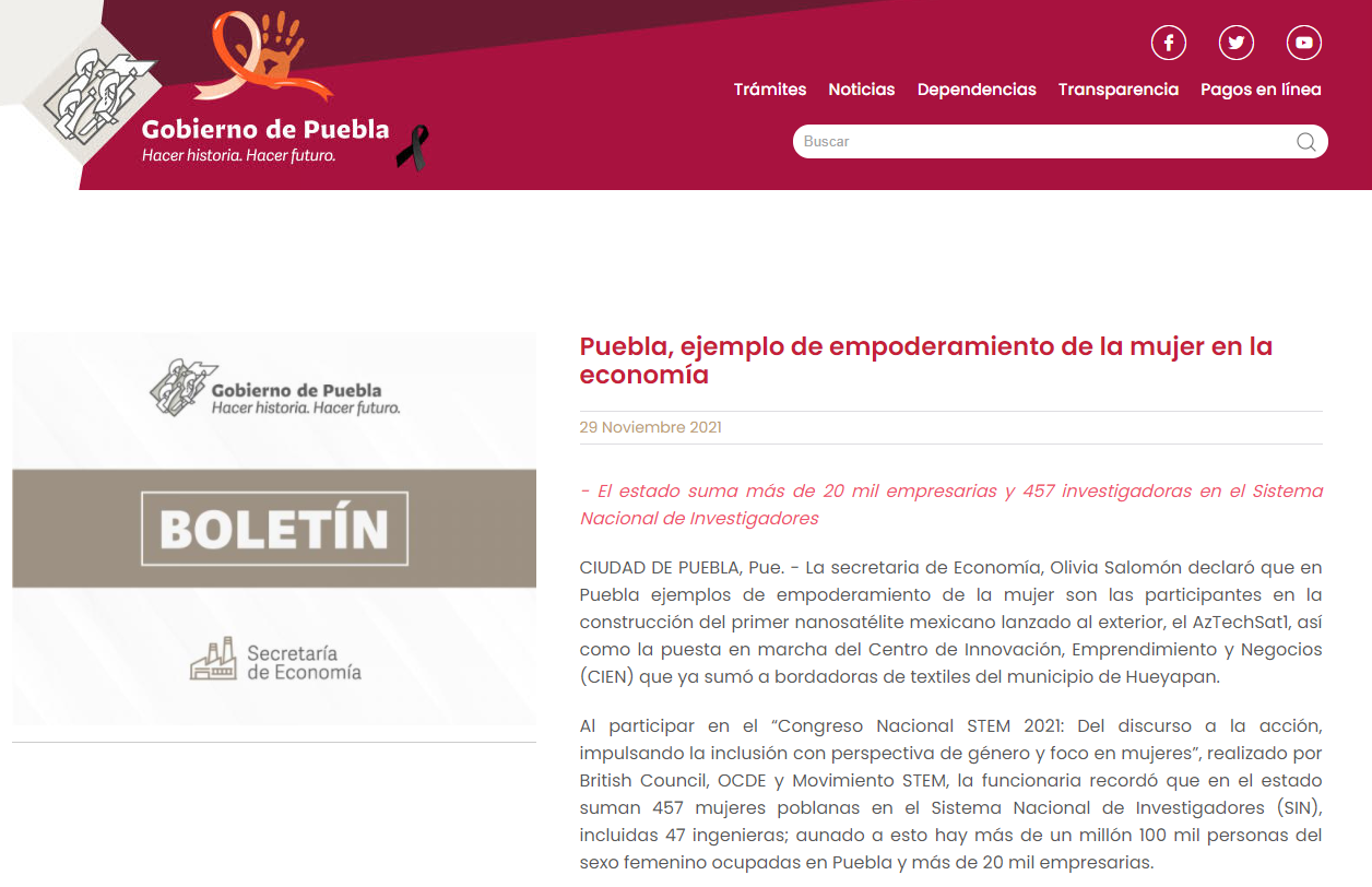 Puebla, ejemplo de empoderamiento de la mujer en la economía