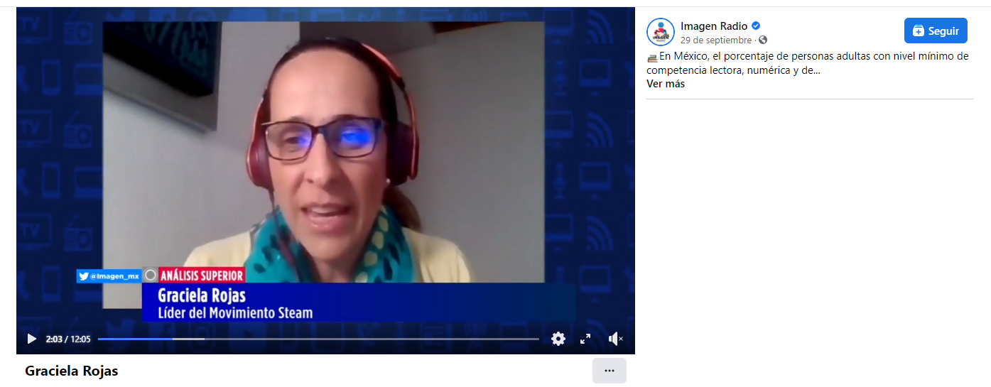 Graciela Rojas, líder del Movimiento Steam en #entrevista para #AnálisisSuperior