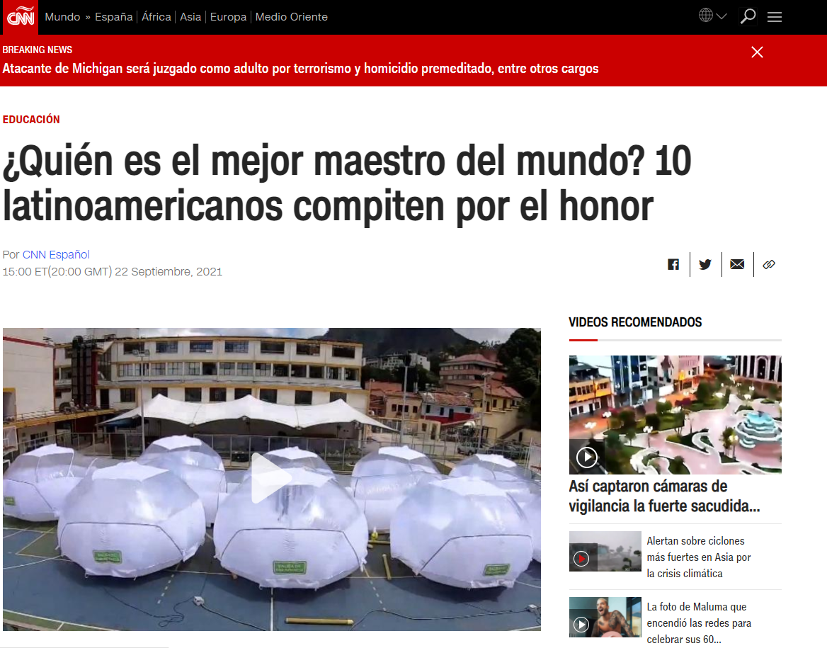¿Quién es el mejor maestro del mundo? 10 latinoamericanos compiten por el honor