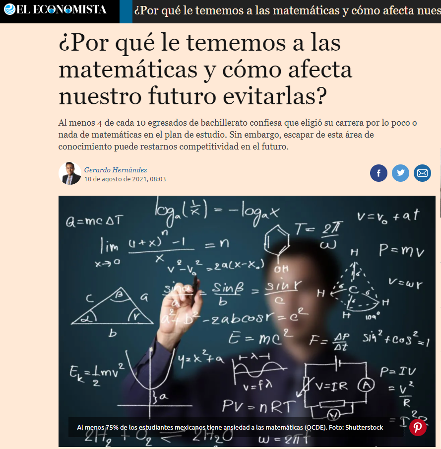 ¿Por qué le tememos a las matemáticas y cómo afecta nuestro futuro evitarlas?