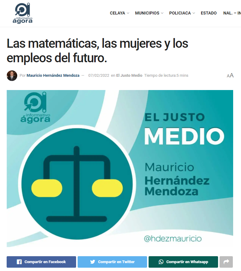Las matemáticas, las mujeres y los empleos del futuro