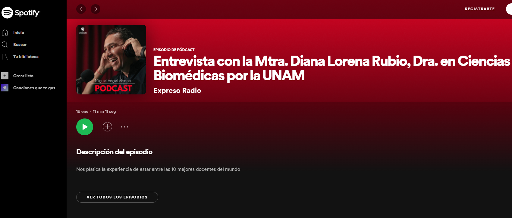 Entrevista con la Dra. Diana Rubio