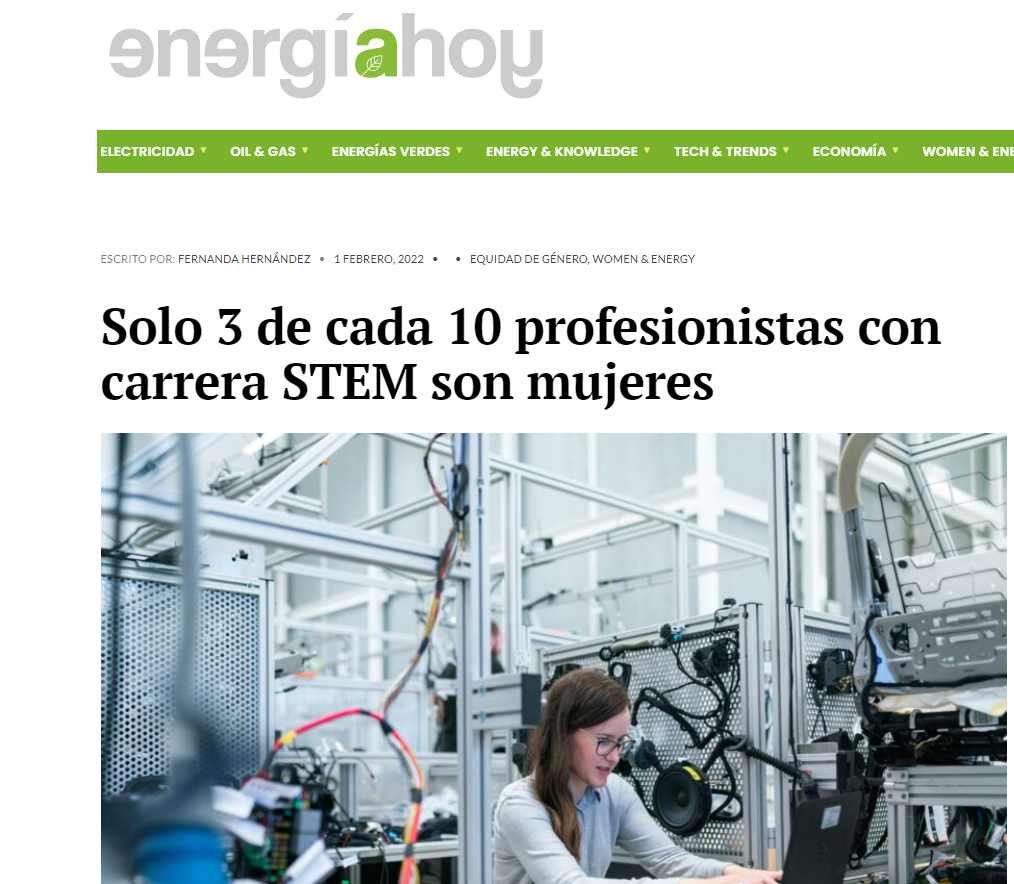 Solo 3 de cada 10 profesionistas con carrera STEM son mujeres