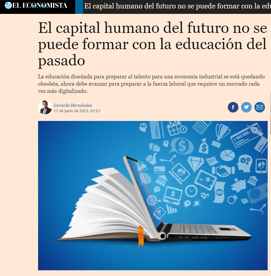 El capital humano del futuro no se puede formar con la educación del pasado