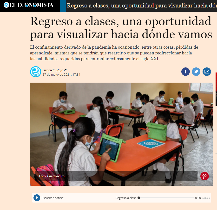 Regreso a clases, una oportunidad para visualizar hacia dónde vamos