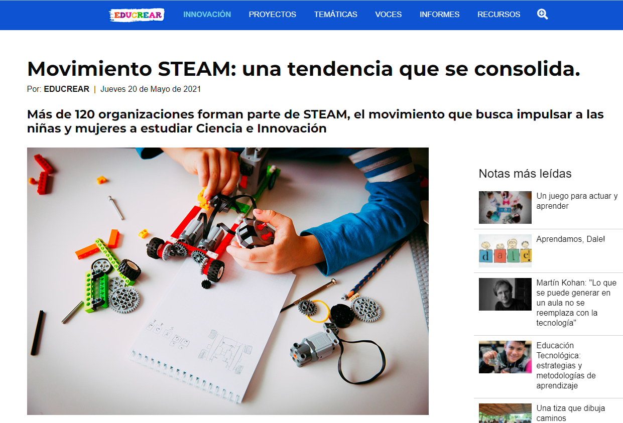 Movimiento STEAM: una tendencia que se consolida.
