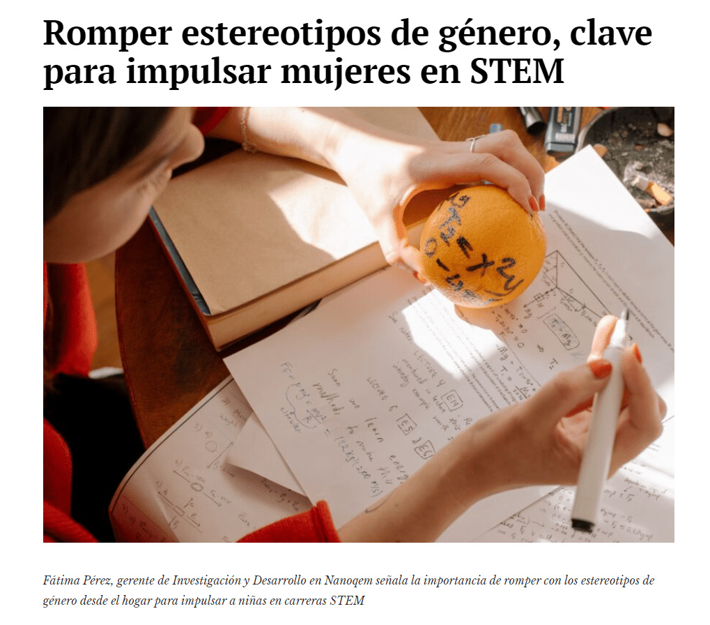 Romper estereotipos de género, clave para impulsar mujeres en STEM