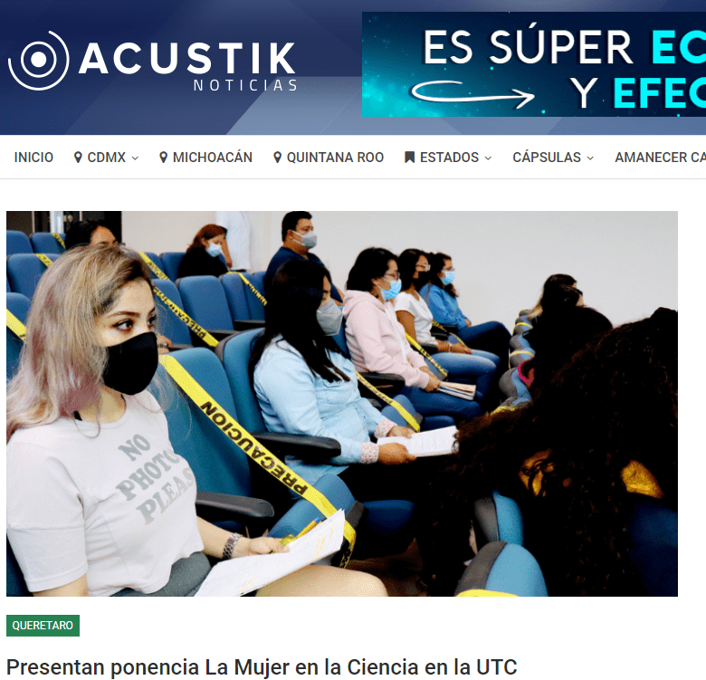 Presentan ponencia La Mujer en la Ciencia en la UTC