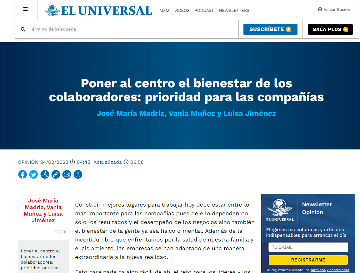 Poner al centro el bienestar de los colaboradores: prioridad para las compañías
