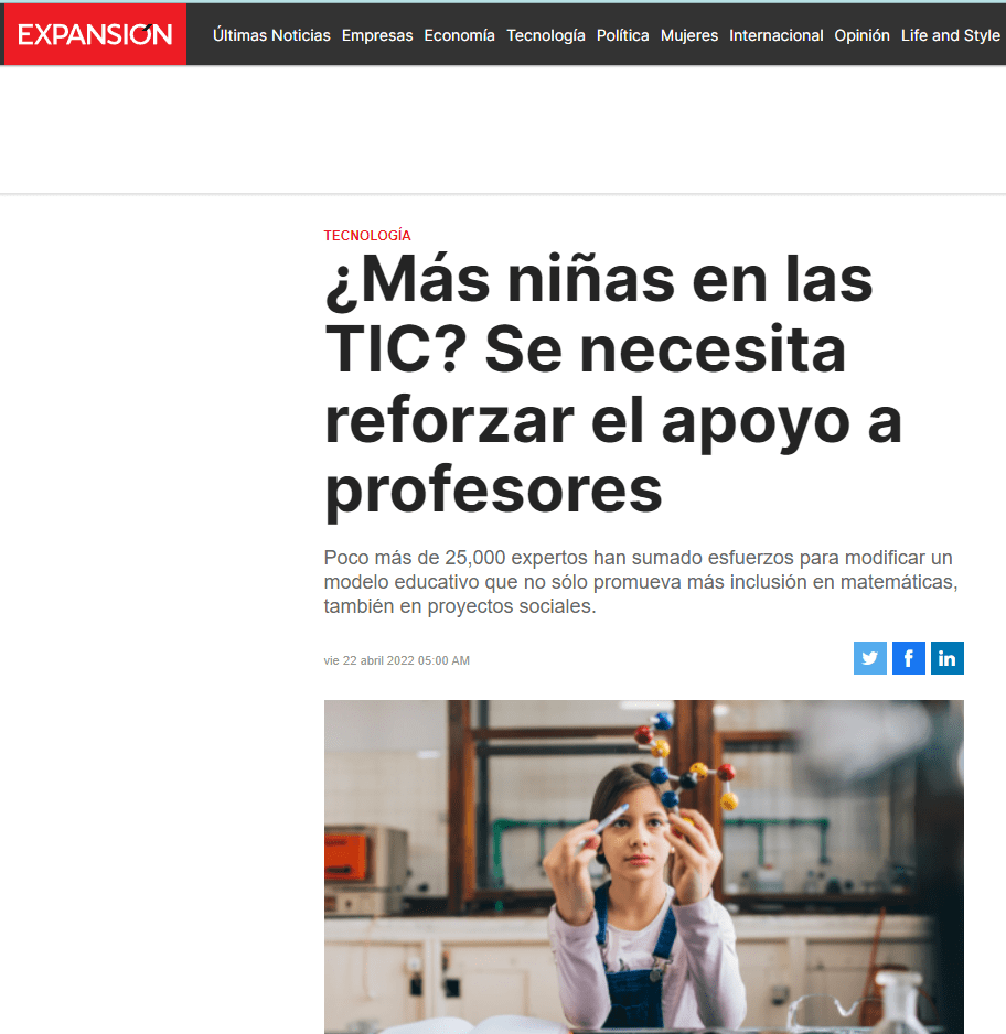 ¿Más niñas en las TIC? Se necesita reforzar el apoyo a profesores