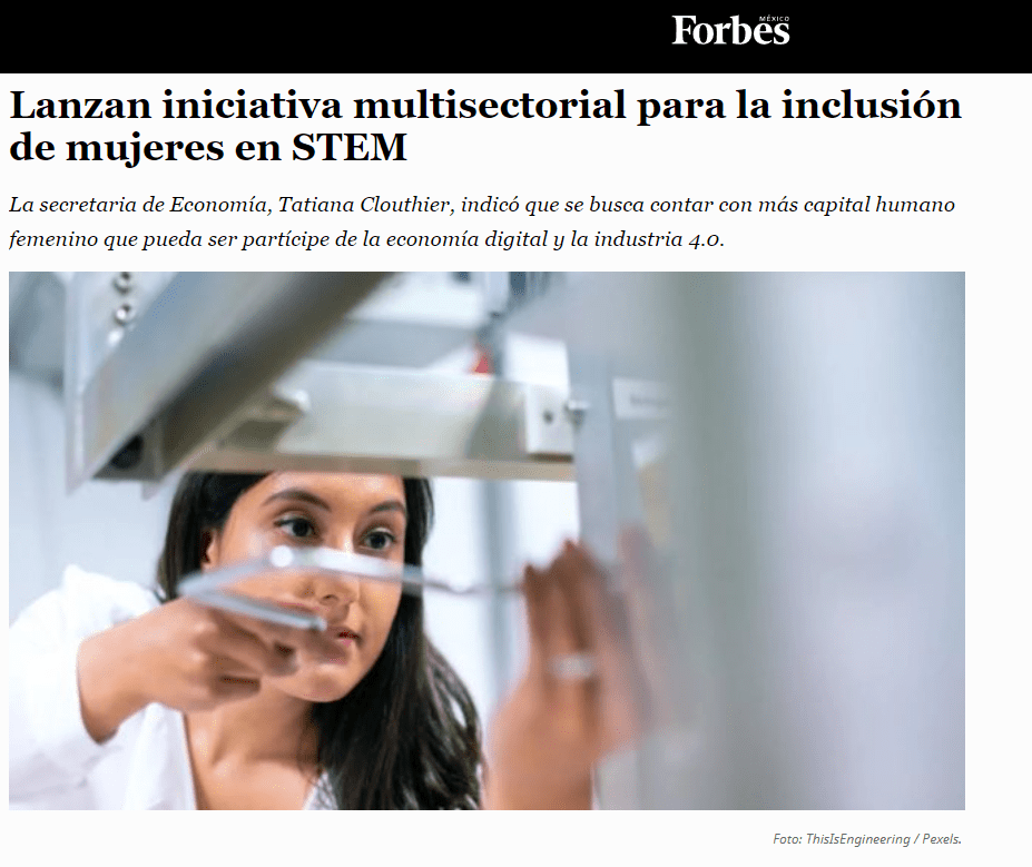 Lanzan iniciativa multisectorial para la inclusión de mujeres en STEM