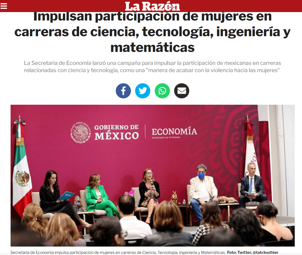 Impulsan participación de mujeres en carreras de ciencia, tecnología, ingeniería y matemáticas