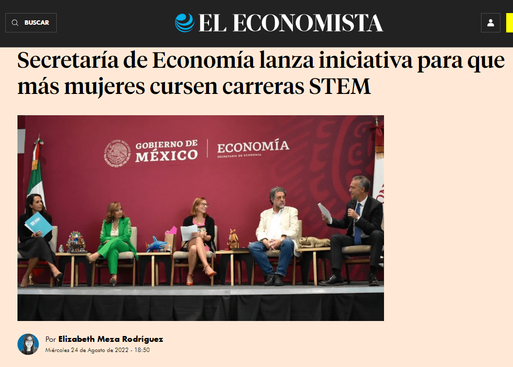 Secretaría de Economía lanza iniciativa para que más mujeres cursen carreras STEM