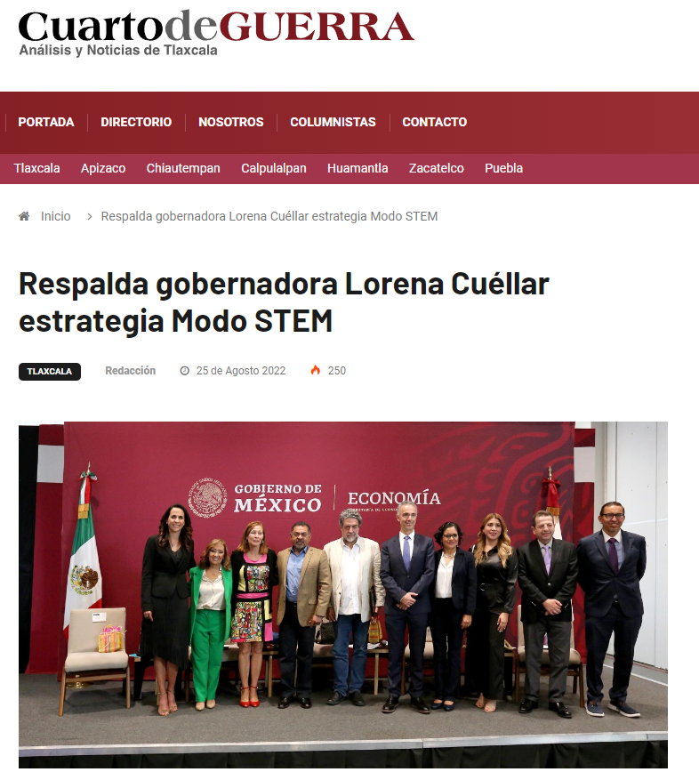 Respalda gobernadora Lorena Cuéllar estrategia Modo STEM