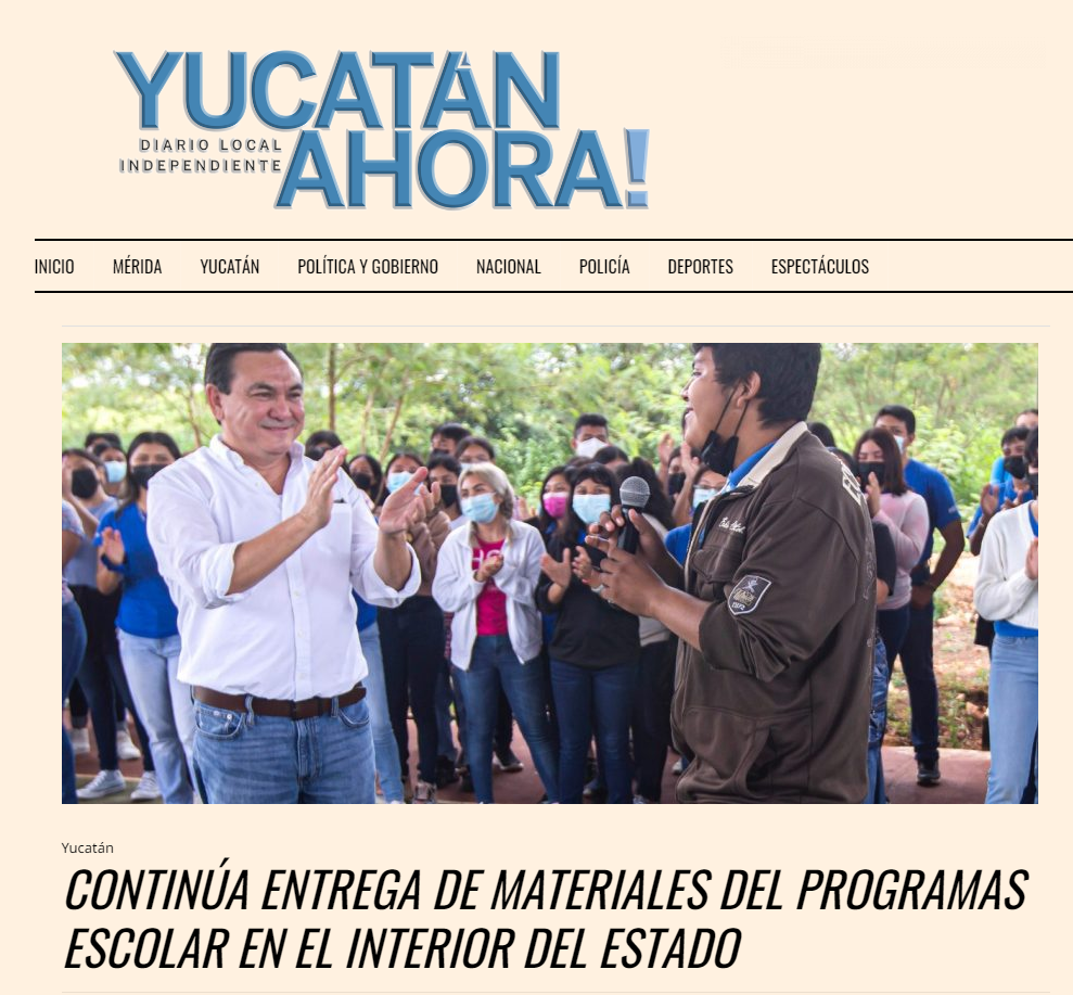 CONTINÚA ENTREGA DE MATERIALES DEL PROGRAMAS ESCOLAR EN EL INTERIOR DEL ESTADO