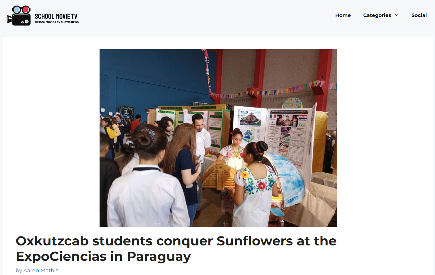 Oxkutzcab students conquer Sunflowers at the ExpoCiencias in Paraguay