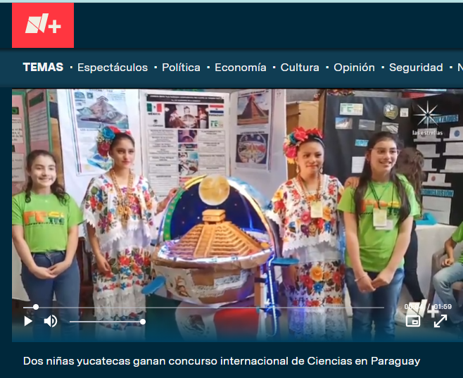 Niñas yucatecas ganan concurso internacional de Ciencias en Paraguay