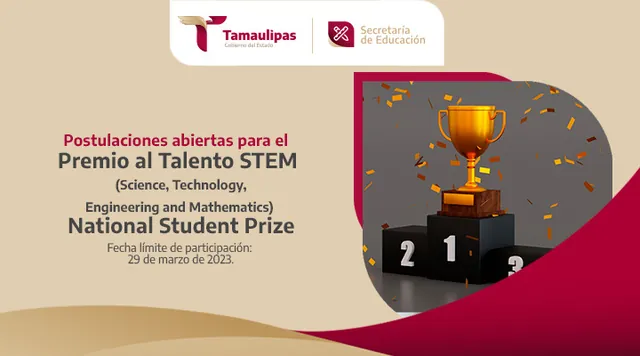 Se invita a que participen con postulaciones al Premio al Talento STEM: National Student…