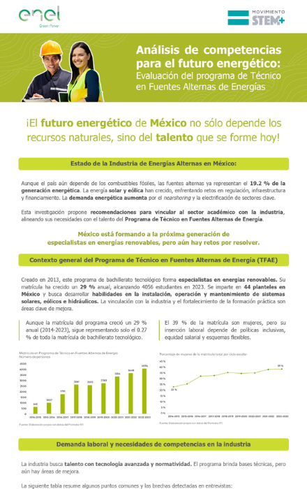 Infografía — Análisis de competencias para el futuro energético